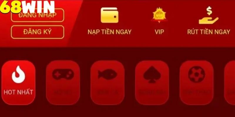 Người chơi có thể thực hiện đăng nhập qua đăng nhập 68WIN